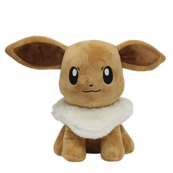 Peluche Évoli Déguisé En Pikachu 30 cm, Peluche Evoli Marron