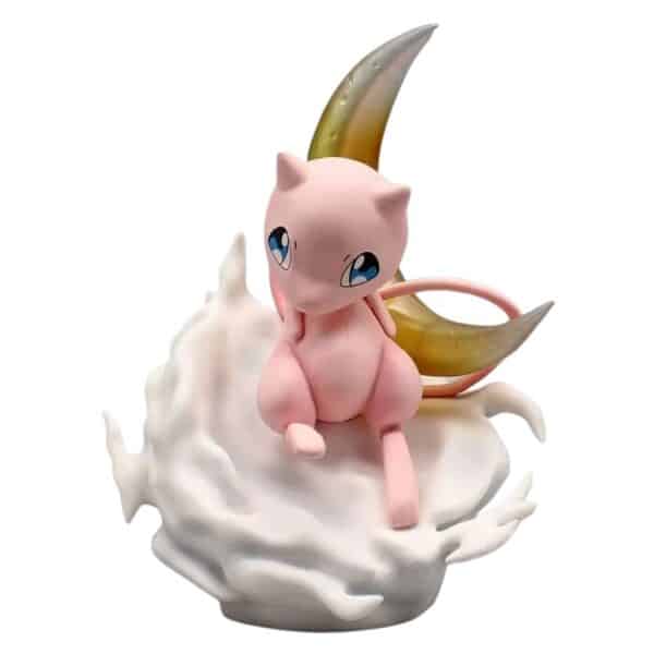 Figurine Mew Sur Nuage et Lune Dorée 14 cm, Figurine Mew
