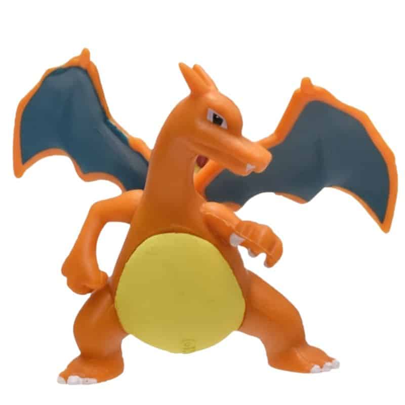 Figurine Légendaire Pokémon Dracaufeu En Vol Avec Ailes Déployées 4,8 cm
