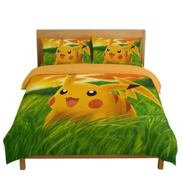 Housse de Couette Pikachu Souriante, Housse de couette Pikachu