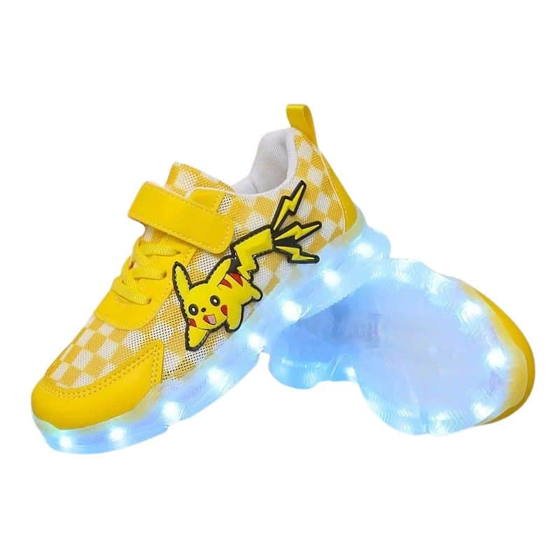 Chaussures Pokémon Pikachu Lumineuses , Chaussures Pokémon Jaune