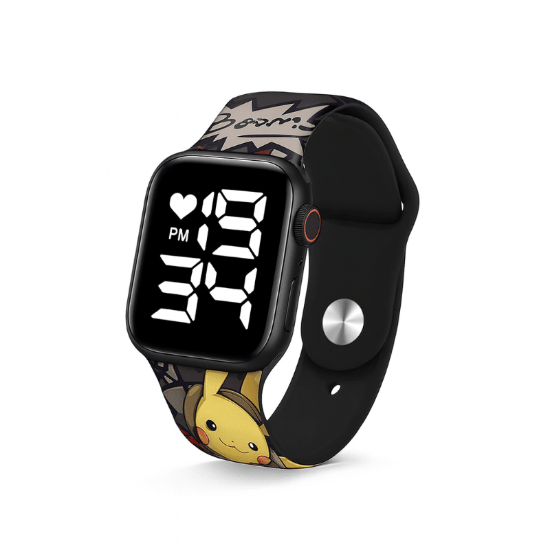 Montre Pokémon Pikachu Design Élégant, Montre Pokémon Noir
