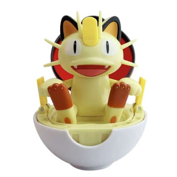 Figurine Miaouss Assis dans un Pokéball Interactive 11 cm