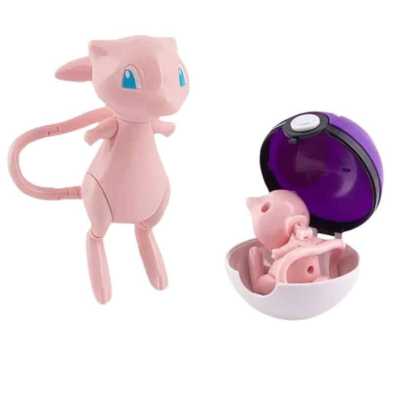Figurine Mew Collector avec Pokéball 10 cm, Figurine Mew Pokémon