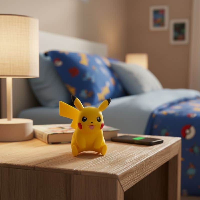 Figurine Pikachu Pokémon en Position d’Attaque 10 cm