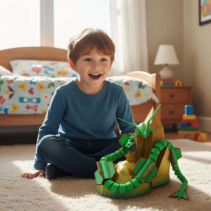 Figurine Rayquaza Pokémon Rare Et Majestueuse 48 cm
