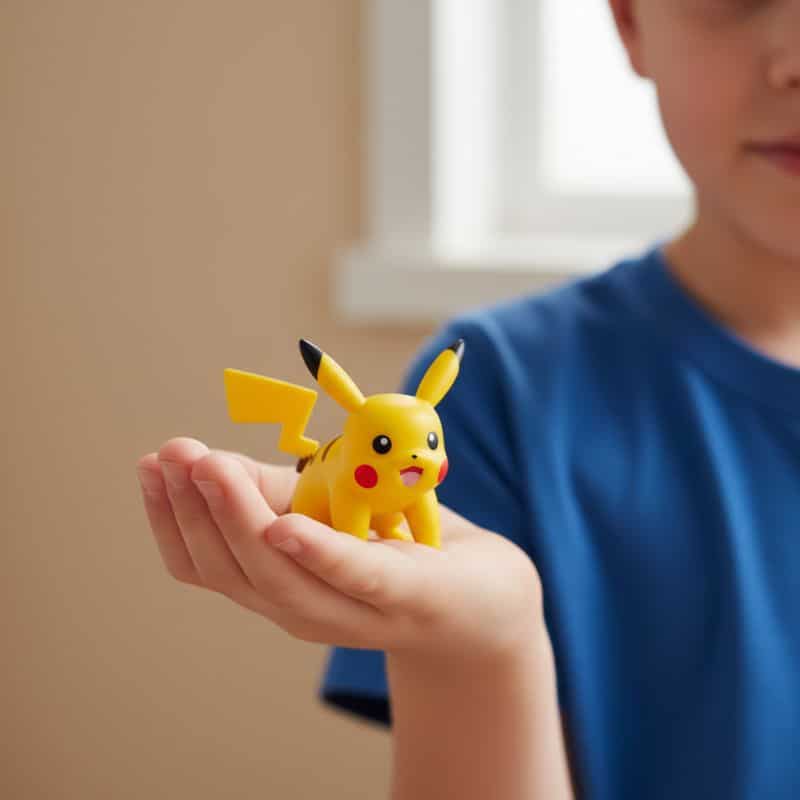 Figurine Pikachu Pokémon en Position de Course 3,5 cm