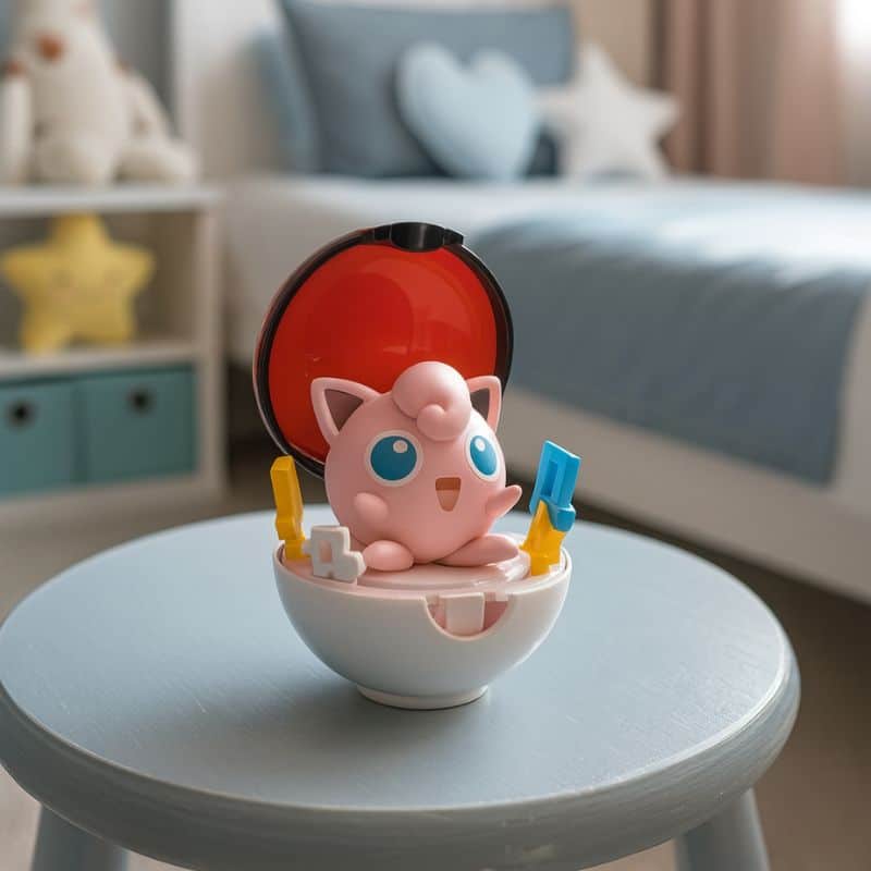 Figurine Rondoudou Pokéball Transformable 7 cm