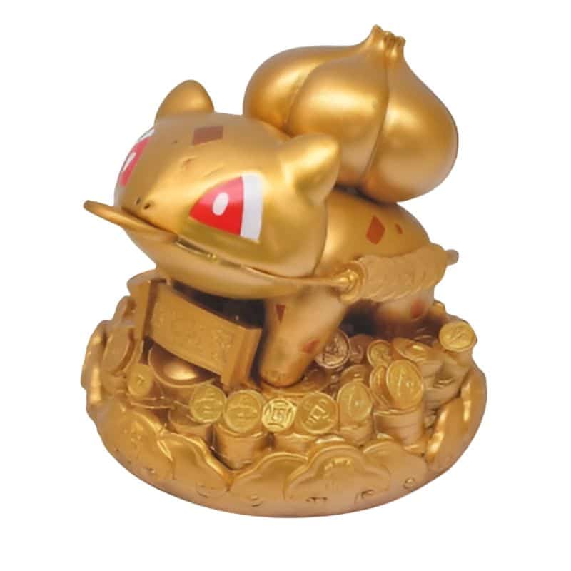 Figurine Bulbizarre Édition Spéciale Chance Et Prospérité 9 cm, Figurine Bulbizarre Or