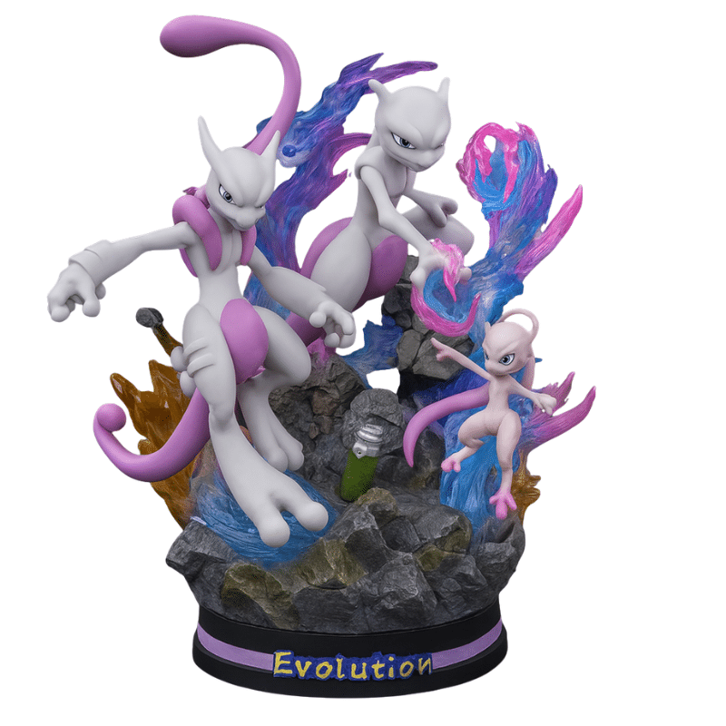 Figurine Pokémon Mewtwo et Mew 27 cm
