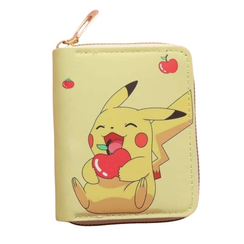 Porte Feuille Pikachu avec Fermeture Éclair