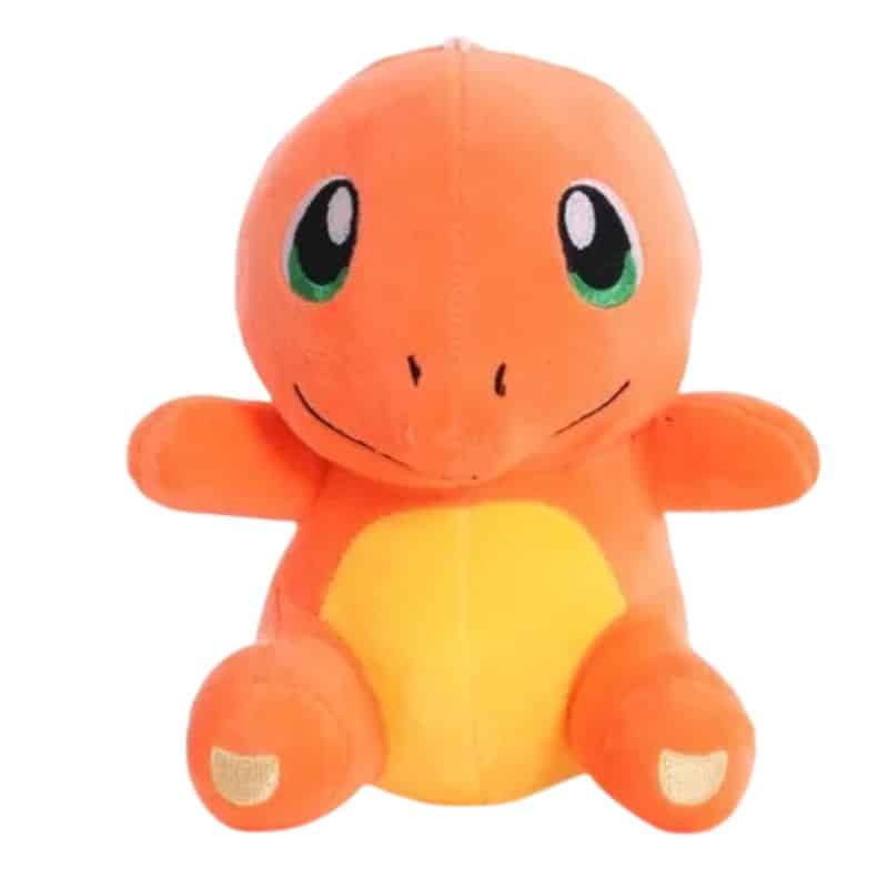 Peluche Salamèche Pokémon Assis 19 cm, Peluche Salamèche Orange