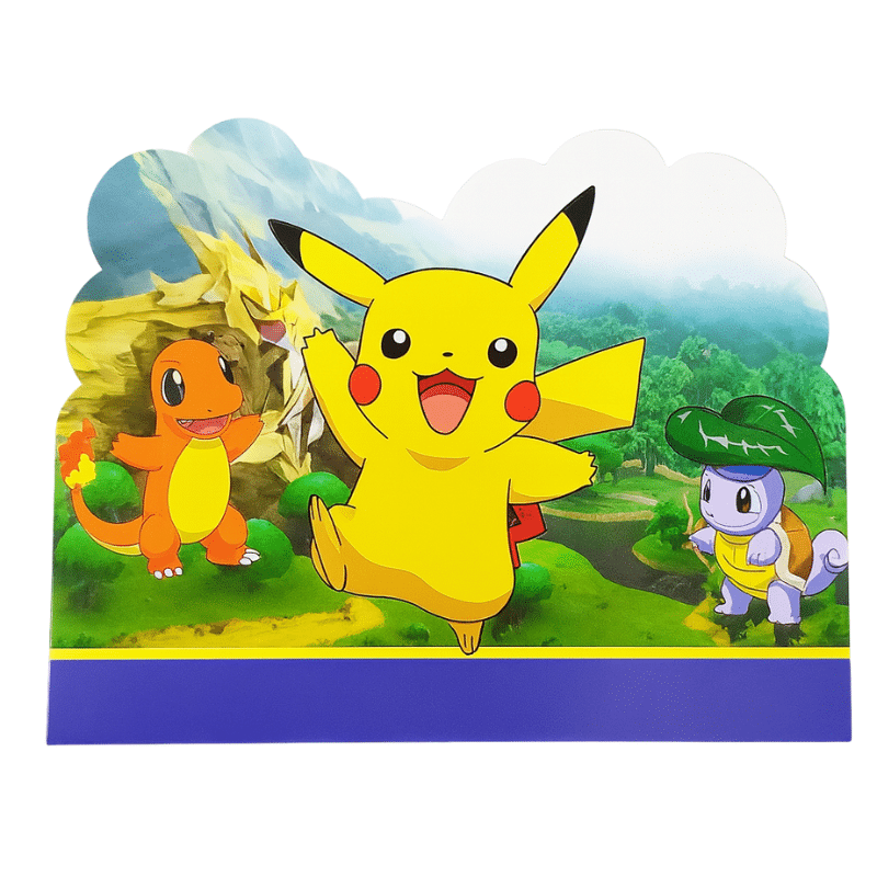Cartes Invitations Pokémon pour Anniversaire