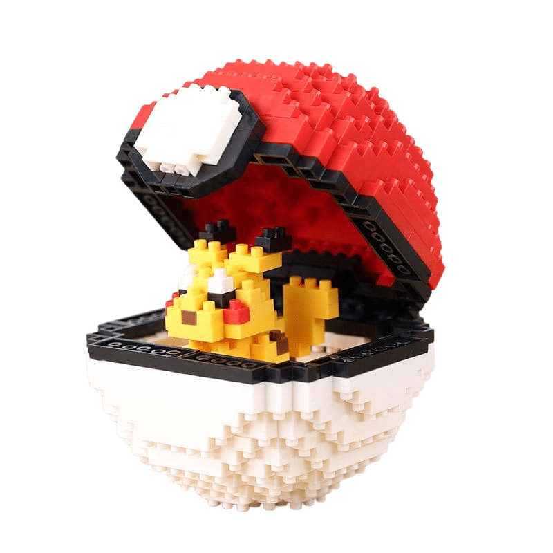 Blocs de Construction Pokémon Pokéball avec Pikachu