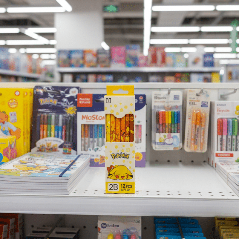 Set de 12 Crayons Pokémon Pikachu
