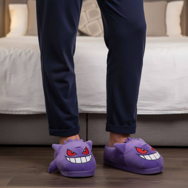 Chaussons Ectoplasma Pokémon Doux et Moelleux