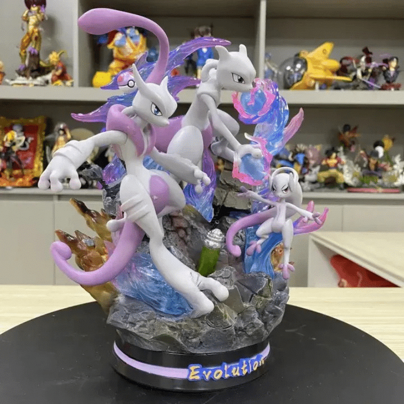 Figurine Pokémon Mewtwo et Mew 27 cm