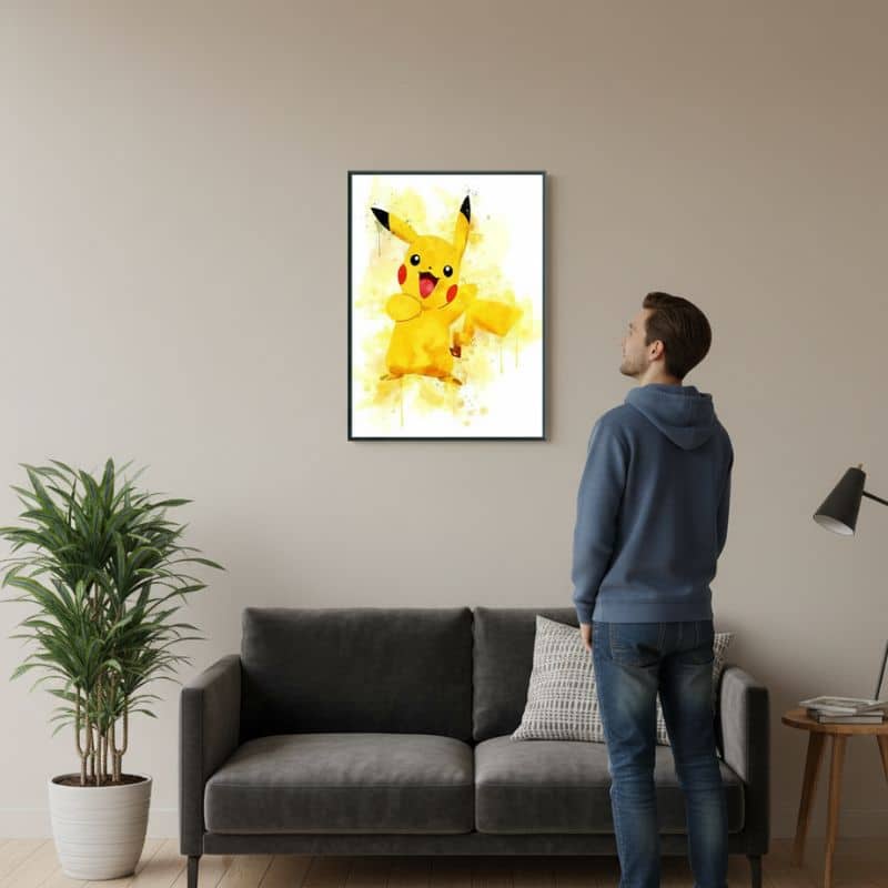 Poster Pokémon Pikachu Décoration Murale