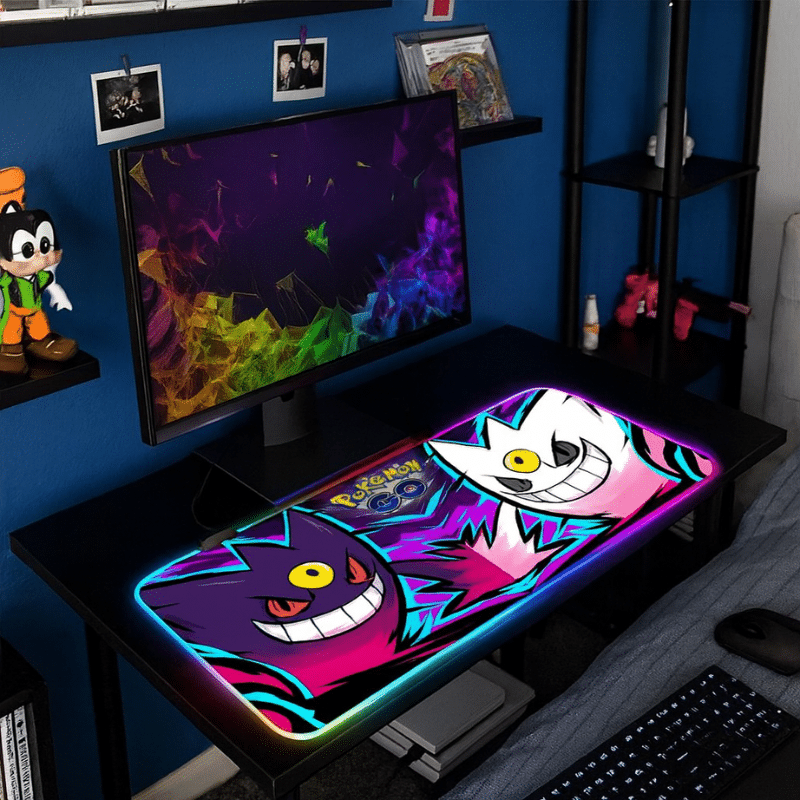 Tapis de Souris et Clavier Pokémon GO Méga Ectoplasma