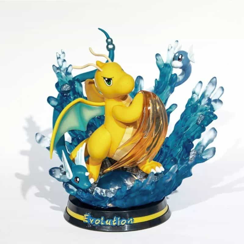 Figurine Dracolosse Grande Taille Avec Flamme Orange 28 cm