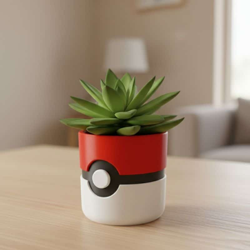 Pot De Fleur Pokémon Style Pokéball