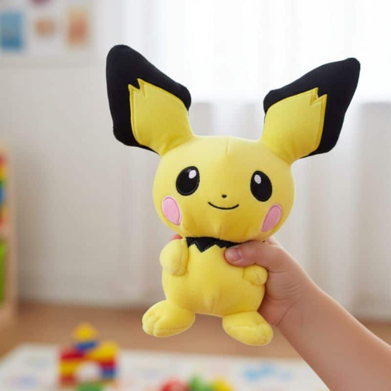 Peluche Pokémon Pichu Jaune Sourire Mignon 26 cm