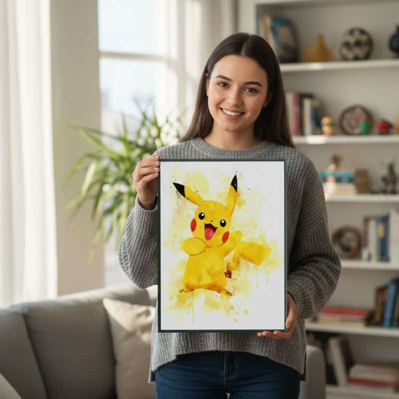 Poster Pokémon Pikachu Décoration Murale