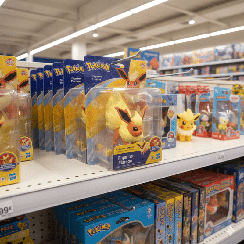 Figurine Pokémon Pyroli 5 cm au Design Réaliste