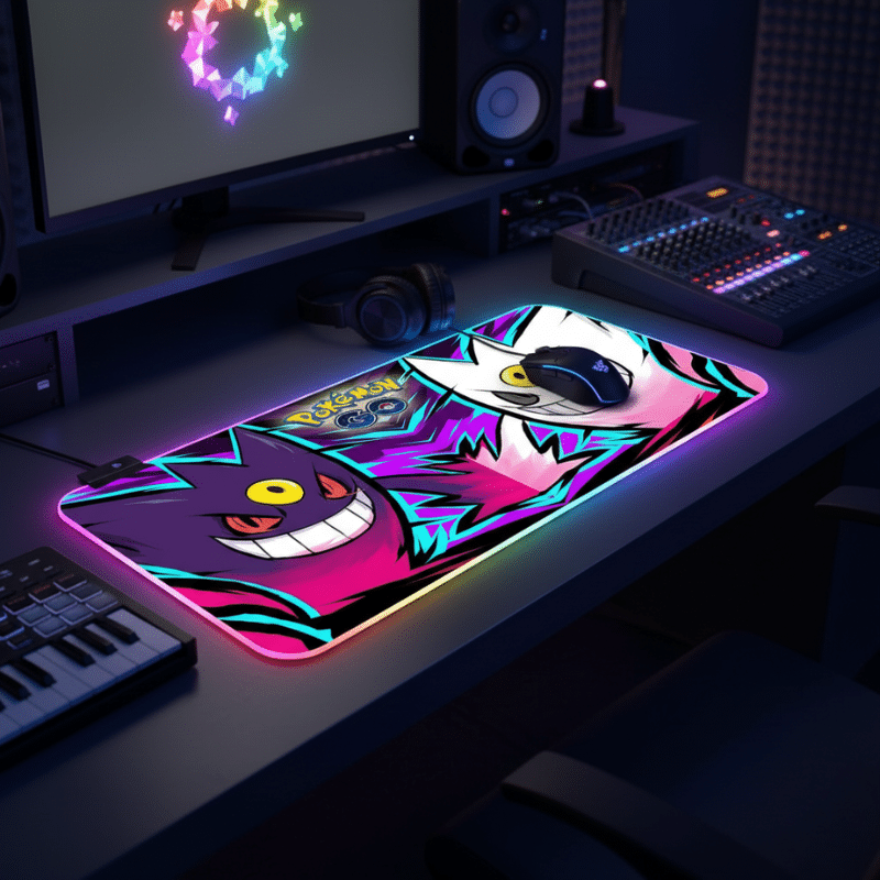 Tapis de Souris et Clavier Pokémon GO Méga Ectoplasma