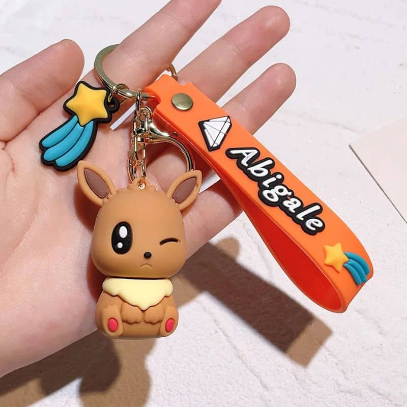 Porte Clé Pokémon Évoli Figurine Mignonne 5 cm