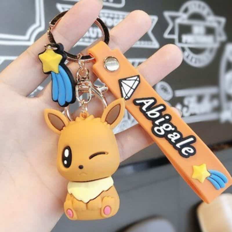 Porte Clé Pokémon Évoli Figurine Mignonne 5 cm